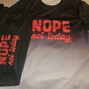 SHEIN Black and Red Pajama Set